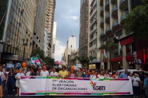Marcha del Orgullo y Diversidad Sexual 2016 encabezada por la Federación de organizaciones LGBTI Diane Rodriguez y Marcela Aguinaga (3)